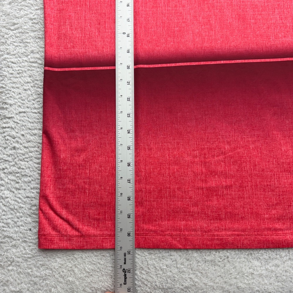 Nike Golf Mens Dri-FIT Red Gradient Heathered Polo Shirt Medium Standard Fit - Picture 4 of 8